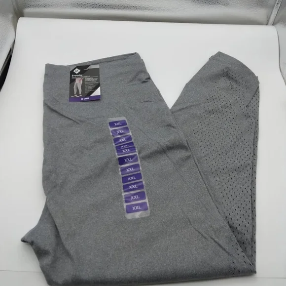 Members Mark Ladies Everyday Perforated Legging XXL Gray - Picture 2 of 2